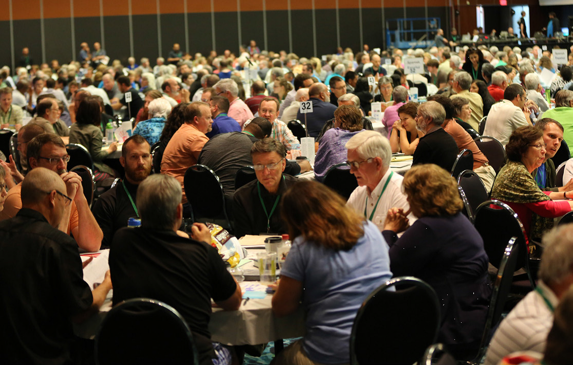 2015 7 3 Delegates discuss in table groups