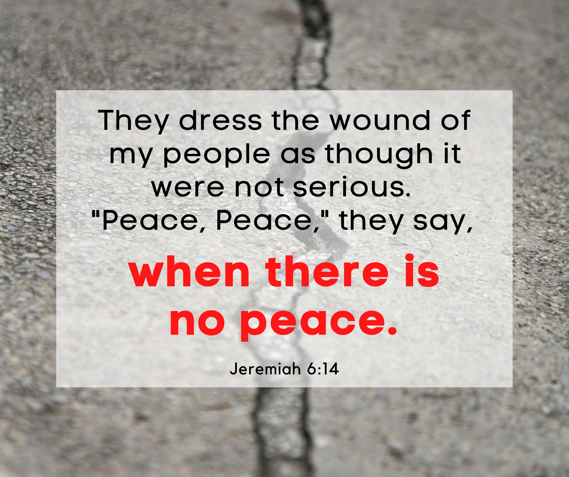 Quote from Jeremiah 6:14