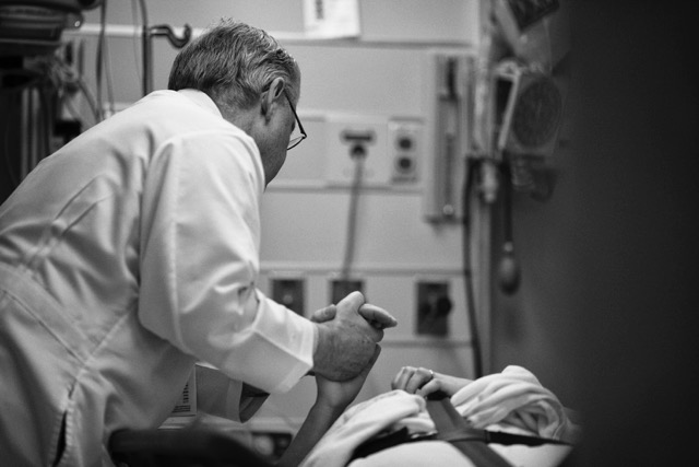 Melvin Janzen at UVA Hospital