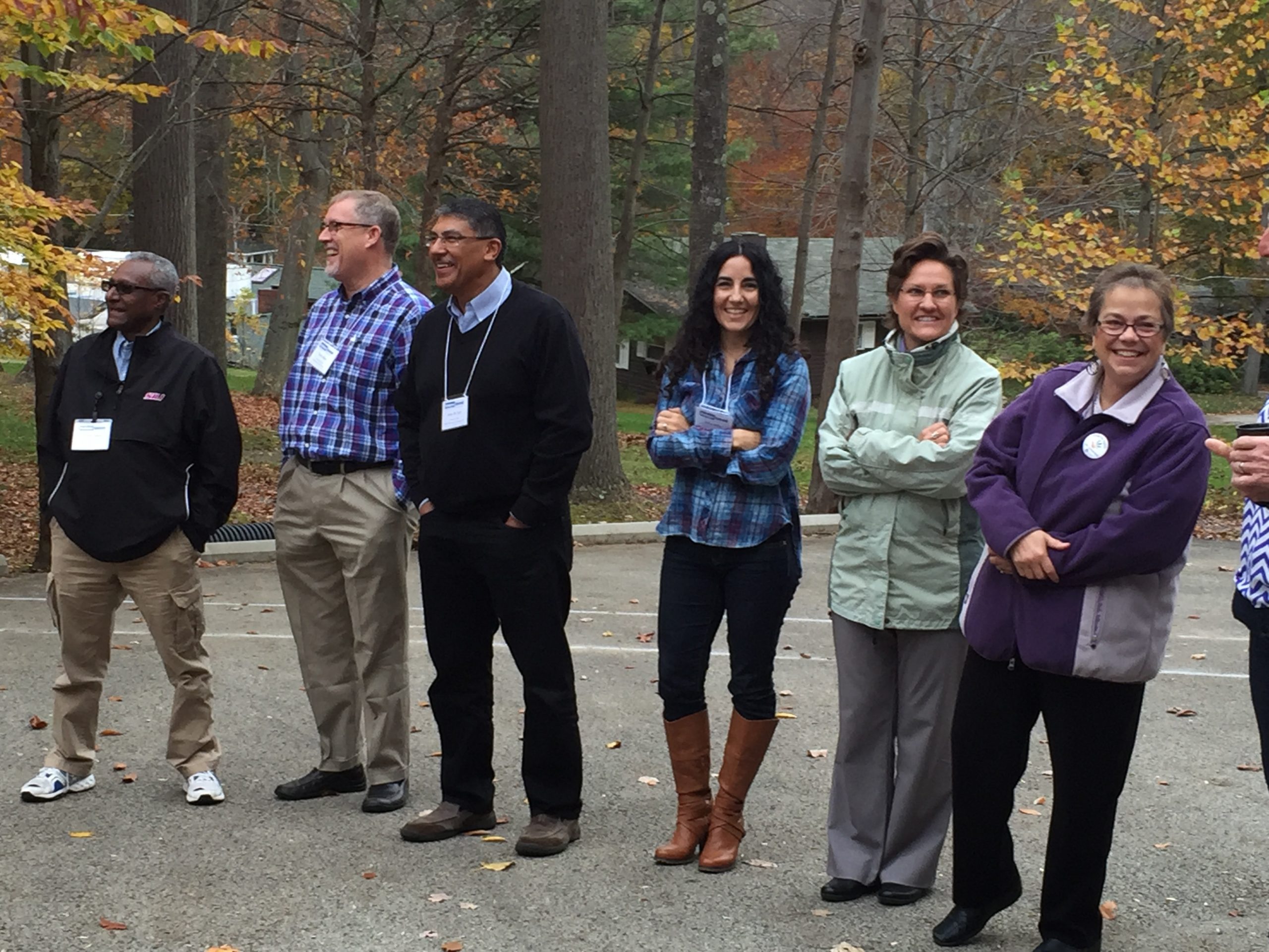 An outdoor activity helps participants learn about commonalities and differences as part of the Values-Based Leadership Program.