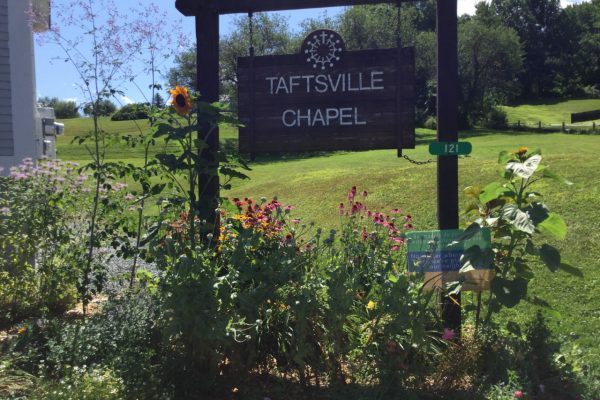 Taftsville Chapel sign