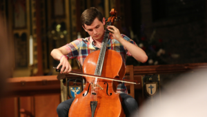 Justin Yoder performs, Friday, July 3, 2015, in Kansas City, Missouri. Photo by Abby Graber