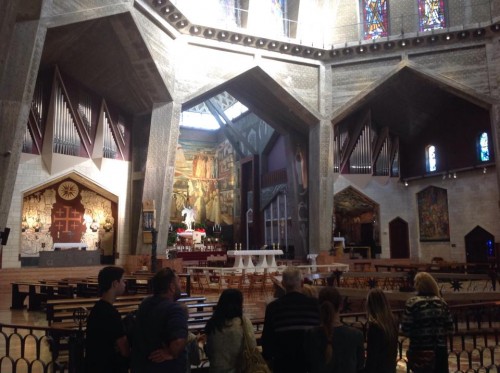 Inside the Basilica of the Annunciation, Nazareth