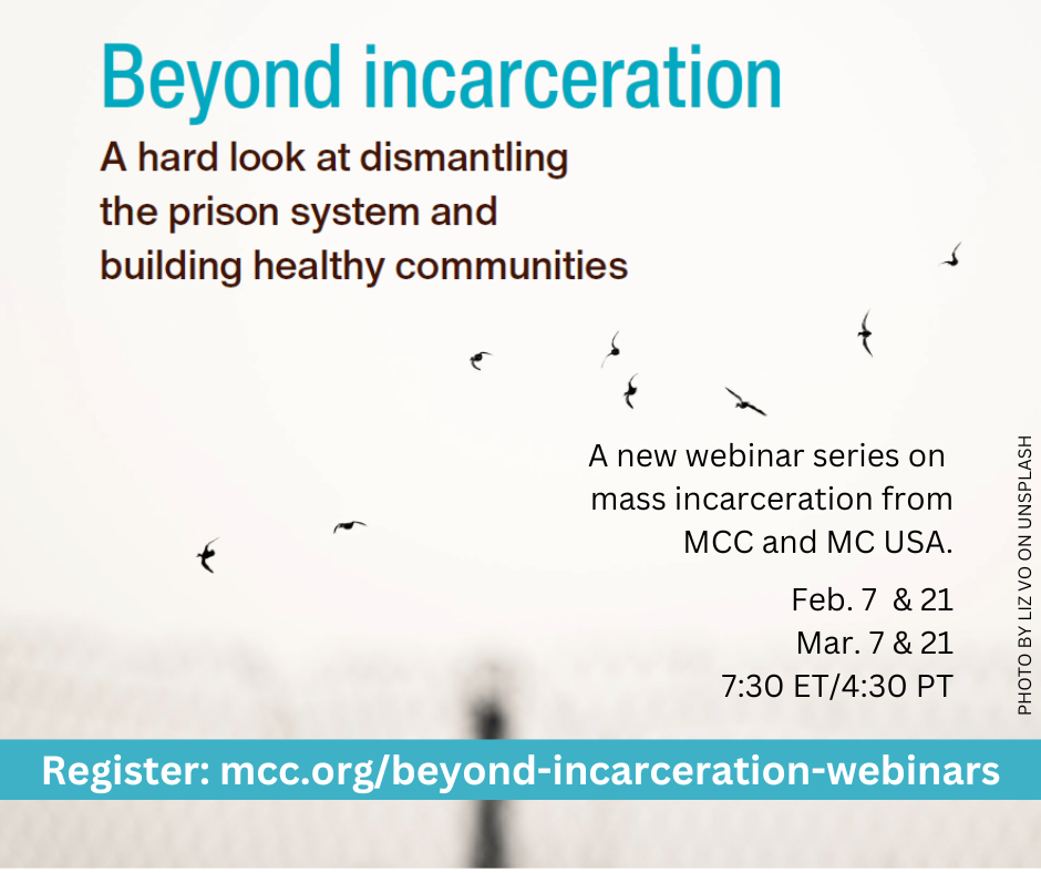Beyond Incarceration webinar series graphic