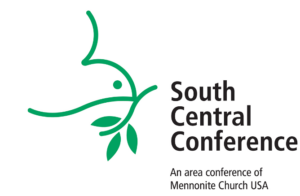 South Central Mennonite Conference logo with green dove