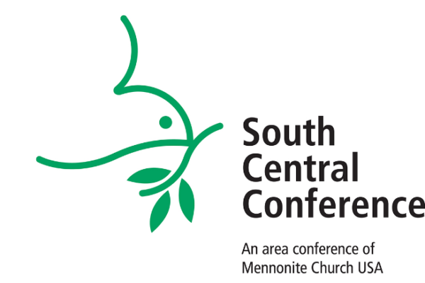 South Central Mennonite Conference logo with green dove