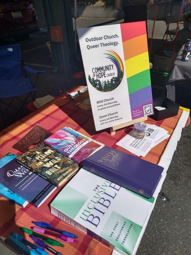 Community of Hope display table